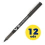 Pilot Hi-Tecpoint V-5 Negro 0,5 mm (Set de 12)